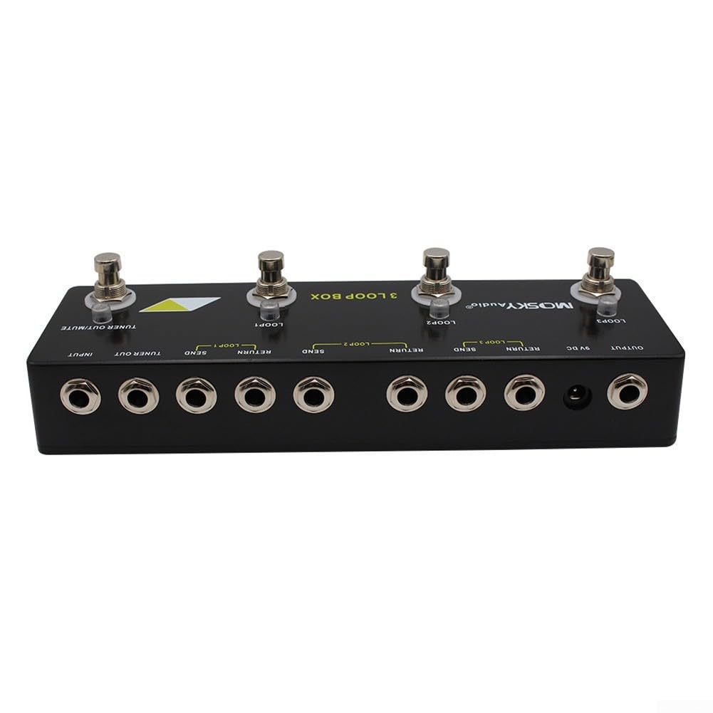 Pédale d'effet boucle de guitare pour Mosky Audio 3 Loop Box Pédale d'effet boucle Pédale d'effet Looper Pédale de rechange
