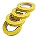WTP TOOLS MTP18-12 Automotive Masking Tape Yellow Color 18mm x 50m (3/4
