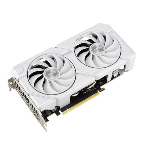 Image of ASUS Dual GeForce RTX 4060 EVO White OC Edition 8GB GDDR6 Gaming Graphics Card White (Nvidia GeForce RTX4060 DLSS3, 246 AI Tops, PCIe 4.0, 1x HDMI 2.1a, 3X DisplayPort 1.4a,