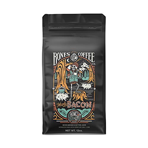 Bones Coffee Company Maple Bacon Coffee Beans (Ground Coffee)