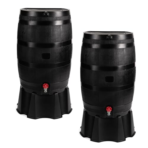 10 Best Rain Barrel Water Collection Systems for Eco-Friendly Homes 8 RTS Home Accents ECO Rain Barrel (2 Pack)