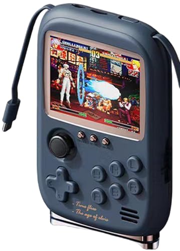 Tycoon ポータブル レトロ 携帯ゲーム機 ポータブルゲーム機 電子ゲーム 手持ちゲーム マカロンポケットミニゲーム機 ハンドヘルドゲーム機 内蔵10000+ゲーム 大人と子供用ゲーム機 レトロ 贈り物 クリスマスプレゼントに適合 子供の誕生日 (ブルー)