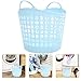 BESTOYARD Laundry Basket with Handles 13.38X12.99X10.23 Inch Plastic Dirty Clothes Storage Bin for Home Organization Bathroom Bedroom Living Room