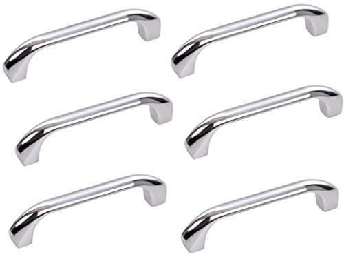 A & Y Traders Door Handle Size 6 inch 6 Pieces, Model 099 (Silver Glossy) (B071XVD7HD) Amazon Price History, Amazon Price Tracker