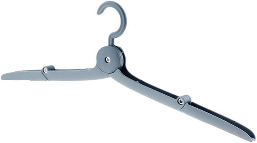 JSEIAJB Travel Portable Folding Hanger Multi-Functional Camping Clothing Drying Cloth Hangers Storage(Blue)