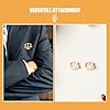 Beavorty Justice Scale Lapel Pins 4Pcs Gold Metal Badge Pins for Law Students and Wedding Party Men'S Suit Accessories #2