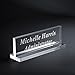 Acrylic Name Plate Office Desk Bar Custom Personalized Engraved - 8x4/5x1/2inch