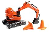 Falk Kubota KX080-4 Excavator with Opening seat and Helmet, Push Ride-on +3 Years FA122