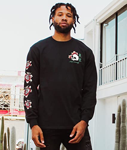 Riot Society Men's Long Sleeve Graphic and Embroidered Fashion T-Shirt2