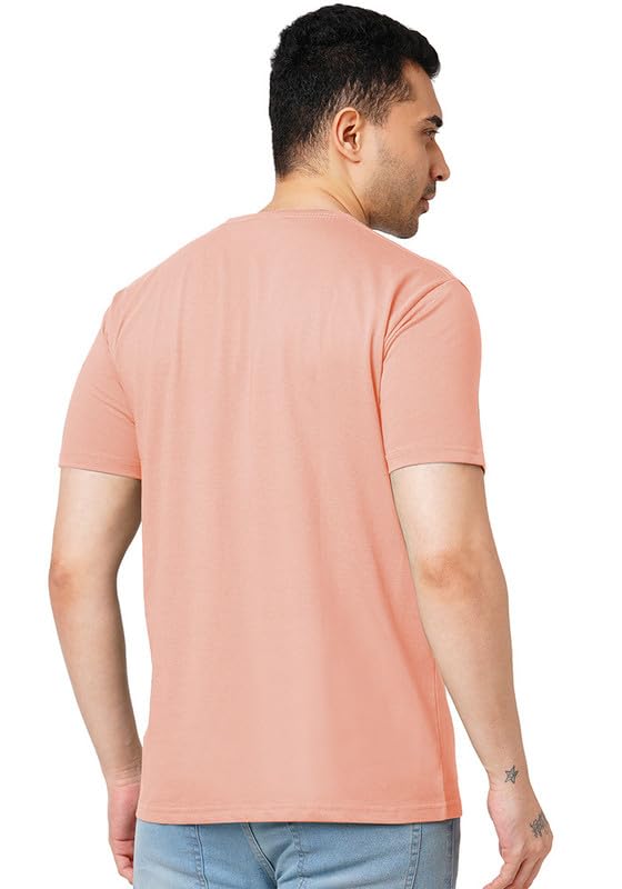 Image of Wear Your Opinion Men's Premium Cotton Printed Round Neck T-Shirt (Design: Travel More Worry Less)