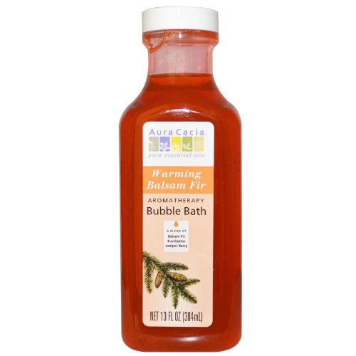 Aura Cacia, Warming Balsam Fir, Aromatherapy Bubble Bath, 13 fl oz bottle