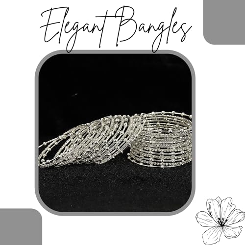 Image of NMII Stylish Glossy Bangle & Bracelet Set for Women & Girls