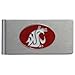 NCAA Siskiyou Sports Mens Washington State Cougars Brushed Metal Money Clip One Size Team Color