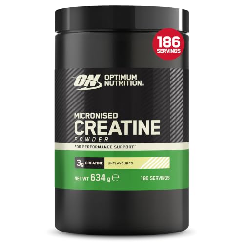 Optimum Nutrition Creatina Monohidrato Micronizada en Polvo, 634g