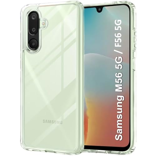 Image of COVERBLACK Flexible Rubber Case Back Cover Compatible for Samsung M56 5G / F56 5G - Transparent