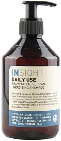 INSIGHT Clean Beauty Daily Use Energizing Shampoo for Soft & Shiny Hair, Vegan, 13.5 fl oz