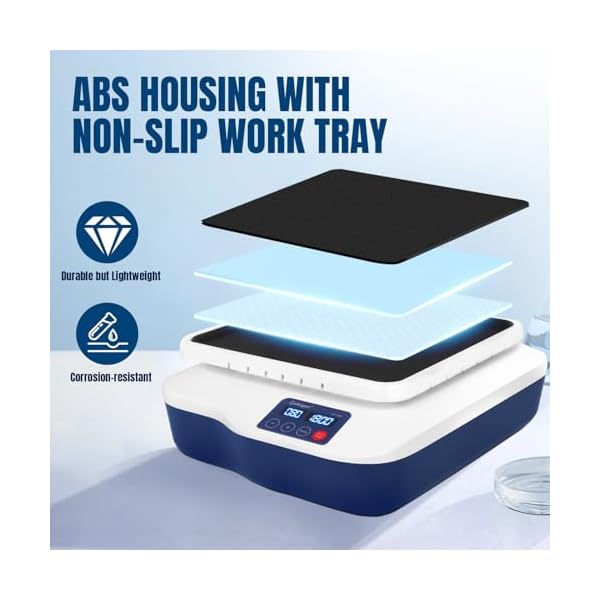 Lab-Orbital-Shaker-40-200RPM-Digital-Orbital-Shaker-Continuous-and-Timed-Mode-for-School-Laboratory-105x105-Plate-Size-Orbit-Diameter-20mm-Capacity-44LB Lab-Orbital-Shaker-40-200RPM-Digital-Orbital-Shaker-Continuous-and-Timed-Mode-for-School-Laboratory-105x105-Plate-Size-Orbit-Diameter-20mm-Capacity-44LB