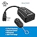 DEWENWILS Outdoor Wireless Remote Control Outlet Kit, Waterproof Electrical Plug for Indoor Outdoor Lights, Separately Controlled 3 Pack Receivers, 100 Feet RF Signal, UL Listed