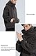 Eocicvvi Pullover Herren Rollkragen Hip Hop Fleece Pulli Kapuzenpullover Hoodie Sweater Sweatshirt Mit Kapuze Oversize Urban(Charcoalgrau,L)