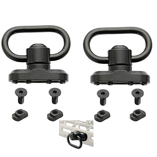 Fidragon Two Point Sling 2 Pcs mlock M L O K Sling Mount 1.25" Sling Swivel 2-Pack for Two Point Sling