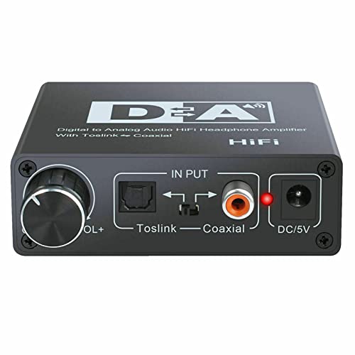 Leyeet Digital To Analog Rca L/R 3.5Mm Audio Converter Optical Coaxial In And Rca Out #TOP1