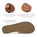 Athlefit Women's Flat Sandals Summer Casual Slip On Leather Slide Sandals Brown Size 11