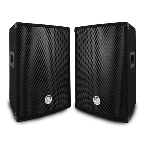 Paire d'enceinte Passive BM Bmsonic BMS-10 - Sono Bass Reflex Trapézoïdal à 3 Voies 10