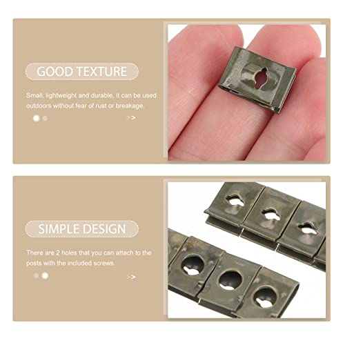 Luozzy 100 Pairs Wire Clamp Cable Clamps Wire Clips Wire Clamps Set Self Tapping Screw Clamp (As Shown) #TOP4