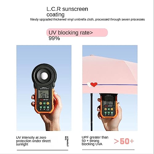 Paraguas protector solar de pegamento negro contra rayos ultravioleta 2