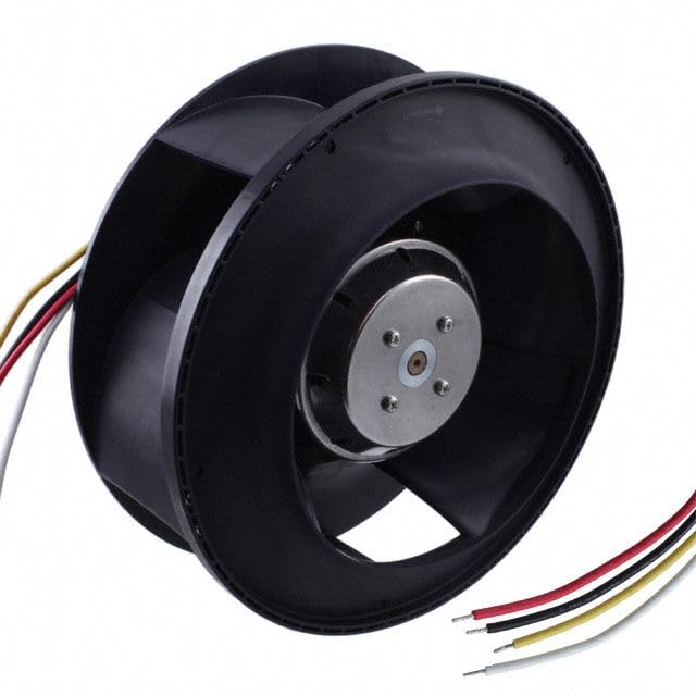 F225G1-092-D0720 Blowers & Centrifugal Fans DC Radial Impeller, 225x99mm Round, 48VDC, 3-Phase Motor, Tach/PWM, IP68/Potted