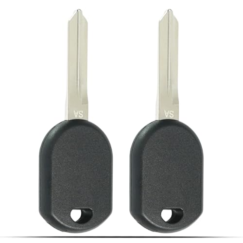 Factory Keyless Entry - Broken Flip Key - 2020-2021 Ford Transit 4 MechanMagic Key Replacement Fits for Ford F150 F250 Mustang Ranger Excursion Expedition Explorer Lincoln Mazda Mercury 2000-2017 Uncut Transponder Ignition Car Key H84 H92 4D-63 40 80 Bit (Set of 2)
