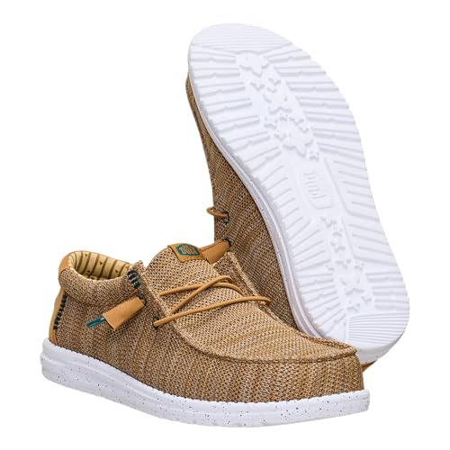 Image of HEYDUDE Men's Wally Stretch Sox Slip-On Loafer, Lightweight, Breathable, with Flex & Fold Outsole