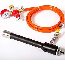 DEVIL-FORGE Gas Burner DFP 80.000 BTU, gas ball valve, air choke, Propane Forge Furnace Foundry Raku Kiln Blacksmith Farrier Knife