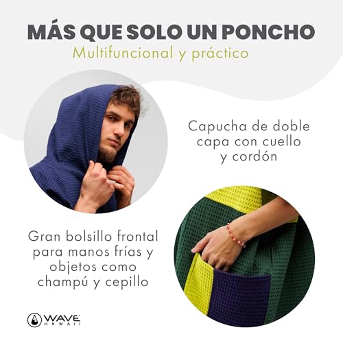 Poncho de surf de algodon puro WAVE HAWAII pampatar L-XL 5