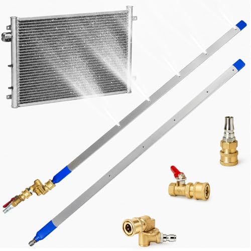 40 Radiator Cleaning Wand Dual Purpose RadiatorFlush Kit for Pressure Air Pump & Pressure Washer Chassis Flusher Portable RadiatorCleaner for Car Trucks with 1/4Quick Coupler