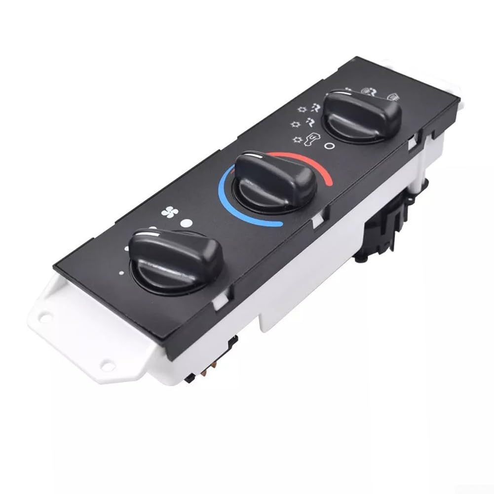 Air Conditioning Control Panel Switch 55037473AB for Jeep for Wrangler for TJ 1999-2004 Air Conditioning Temperature Adjustment Replacement Part ABS Metal Construction Black