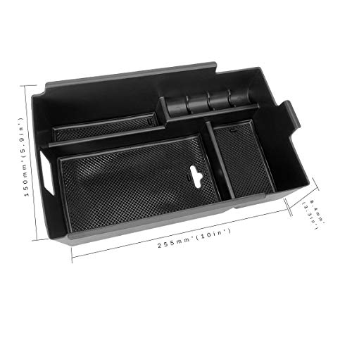 Boîte de rangement de console Equinox finition noire haut de gamme ajustée - 6