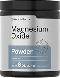 Horbäach Magnesium Oxide Powder | 400mg | 8 Ounces (227 g) | Vegetarian, Non-GMO, and Gluten Free Supplement