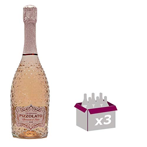 Lot de 3 bouteilles de Pizzolato – M-Use Spumante Rosé Extra Dry Bio & Végan