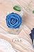 Breeze Talk Artificial Flowers Royal Blue Roses 25pcs Realistic Fake Roses w/Stem for DIY Wedding Bouquets Centerpieces Arrangements Party Baby Shower Home Decorations