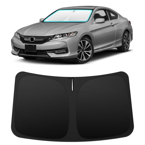 Image of INSAUTO Custom Fit Windshield Sun Shade for Honda Accord 2013-2017 | Foldable Front Window Sunshade Car Accessories, UV & Heat Reflector, Keeps Interior Cool, Includes Storage Bag