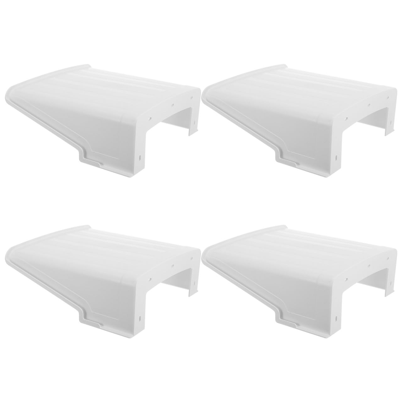 Lurrose 4 Stück Schutzhülle für Sicherheitskameras Abdeckung für Außenkameras Kunststoff Weiß Rainproof und Dustproof und CCTV System Außenüberwachung und Straßenüberwachung