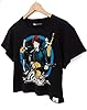 David Bowie Cropped T-Shirt for Women | Ladies Band Graphic Black Short Sleeve Rock Tee | Music Gifts Merchandise #4