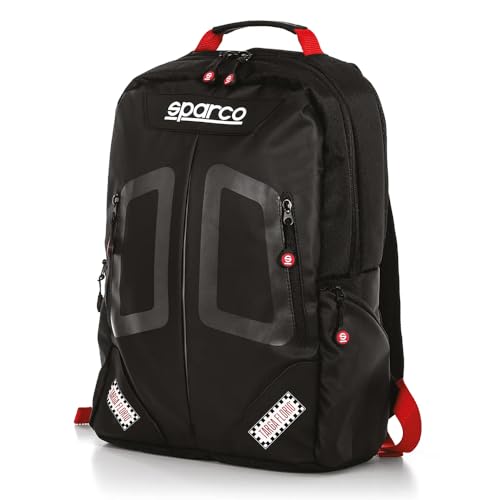 Sparco Backpack, Black/Red, Medium