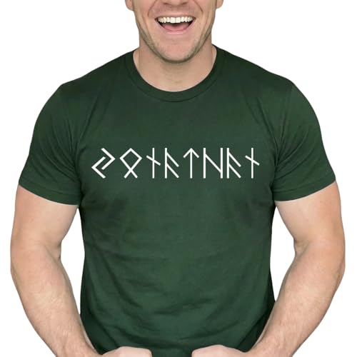 Name in Runes Viking - Personalized Shirt, Personalized Viking Runes Shirt, Custom Name in Ancient Rune T-Shirt, Custom Norse Mythology Tee Shirts, Unisex Vikings Gift White