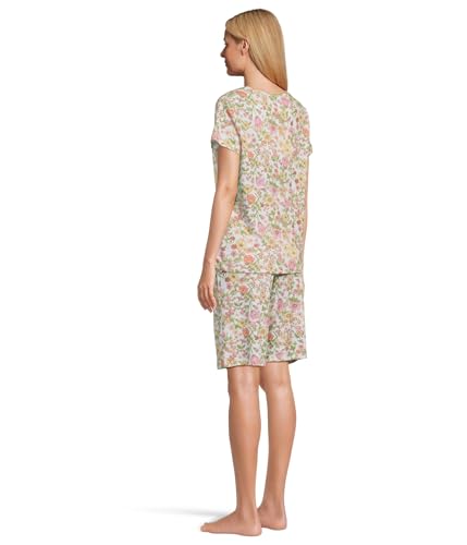 Image of Karen Neuburger Women's Short-sleeve Tee and Bermuda Short Pajama Set
