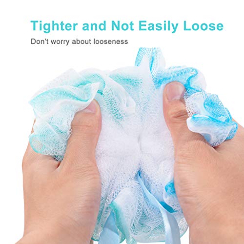 image for Aquior Bath Sponge Shower Loofahs Mesh Pouf Body Scrubber Ball for Exf