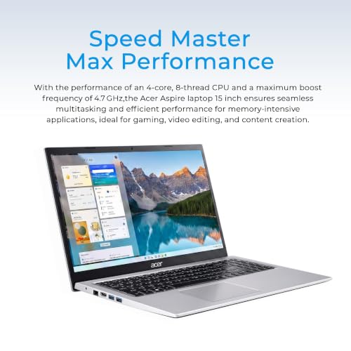Image of acer Aspire 3 Laptop | AMD Ryzen 7 7730U CPU(Beat Intel i7-1365U) | 15.6 inch FHD Display | Backlit Keyboard | 16GB RAM | 1TB SSD | Win 11 Pro | School, Business & Productivity