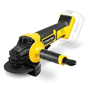 TROTEC Accu-haakse slijper PAGS 21-115 NB – zonder accu, 10.000 omw/min, 115 mm schijfdiameter, incl. snellader en transportkoffer