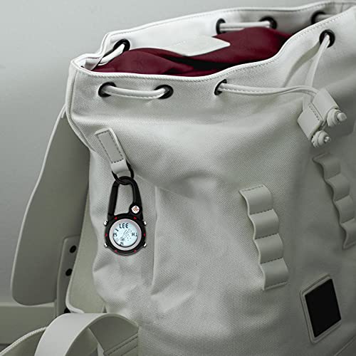 Image of JewelryWe Men Women Digital Clip Watch Mini Microlight Backpack Buckle Belt fob Watches for Rock Climbing Doctors Nurses Chefs for Mother's Day